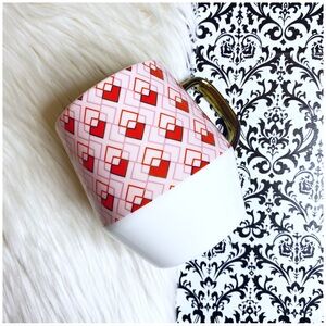 NWT : Edible Arrangements : geometric heart print ceramic ‘valentine’s day’ mug